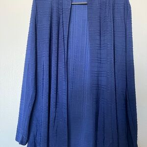 89 Madison celestial Navy Textured Knit Cardigan